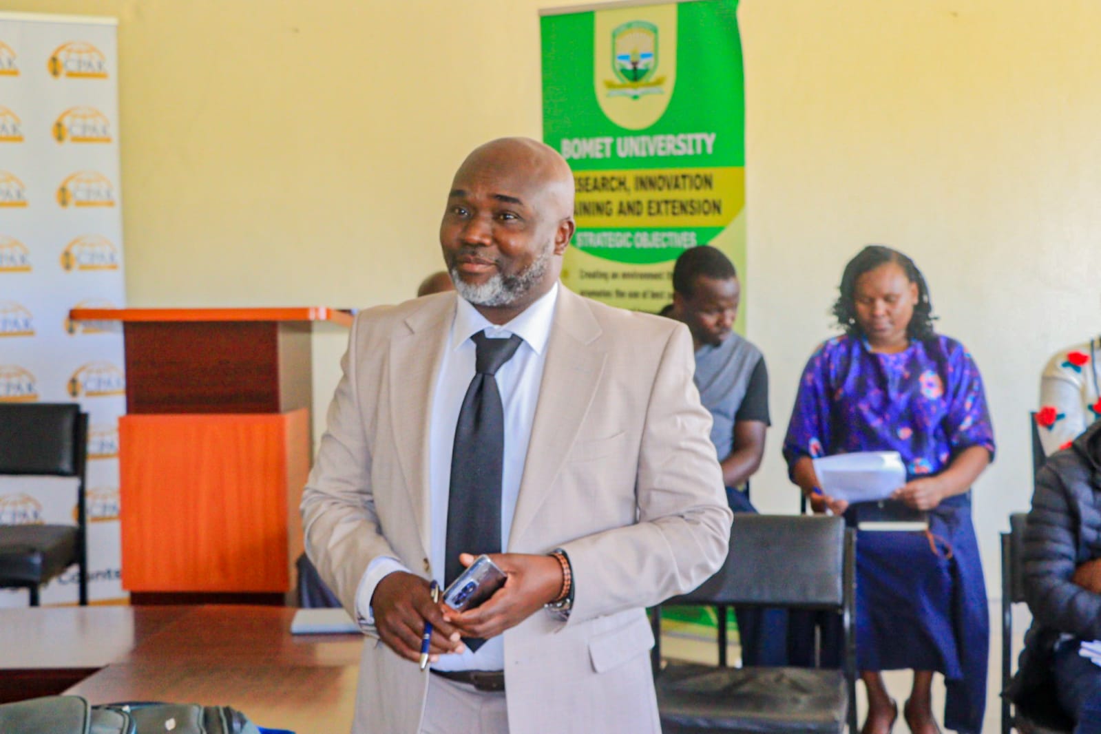 Students gathered at Bomet University