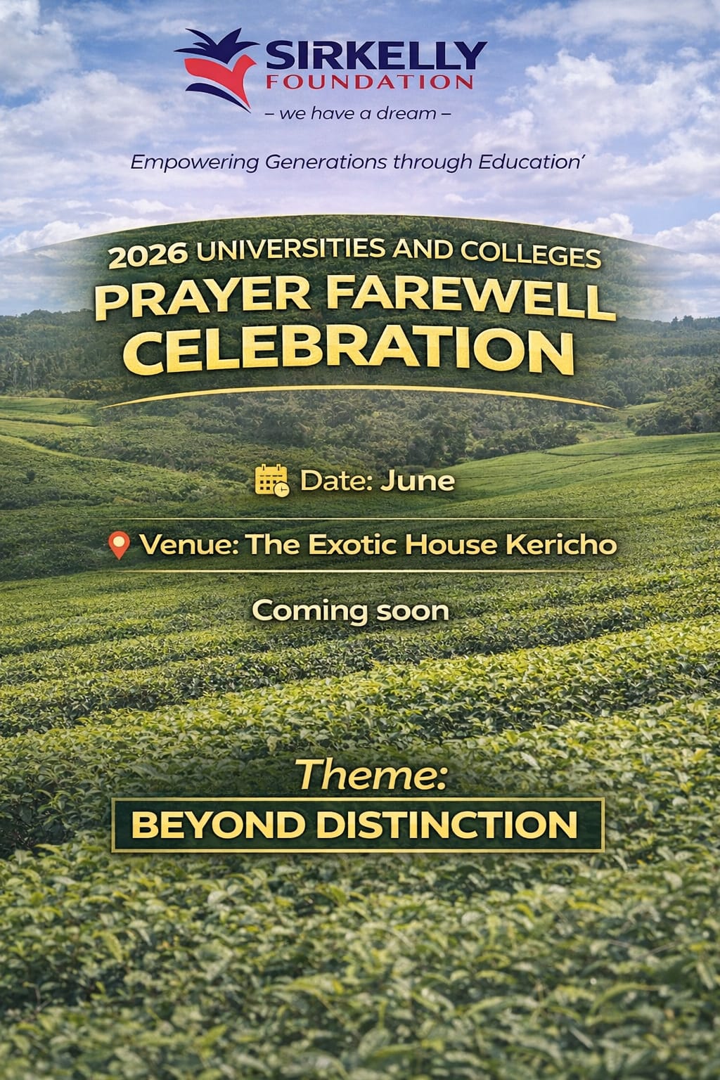 The 2026 Universities and Colleges Prayer Farewell Celebration